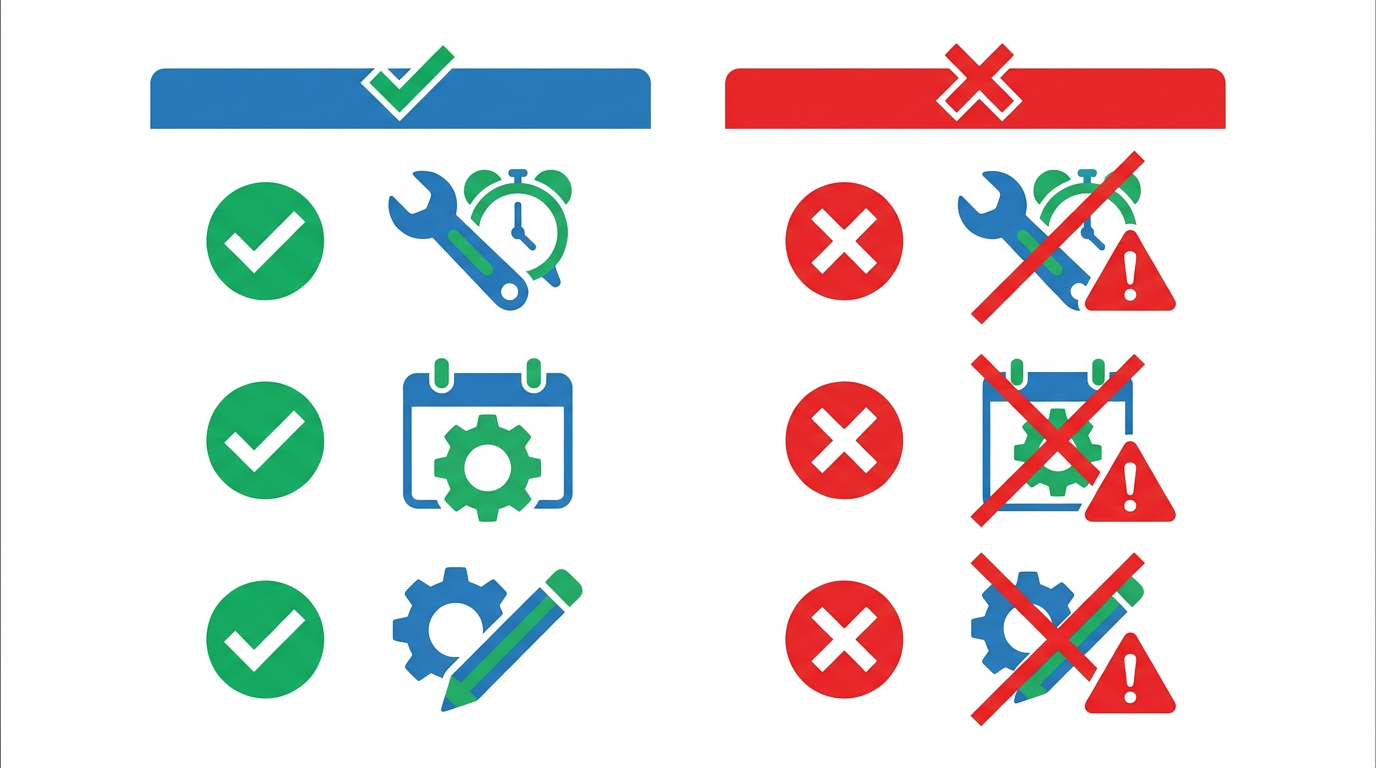 保守契約のスコープ比較 — 障害対応・定期メンテ・設定変更のカバー範囲